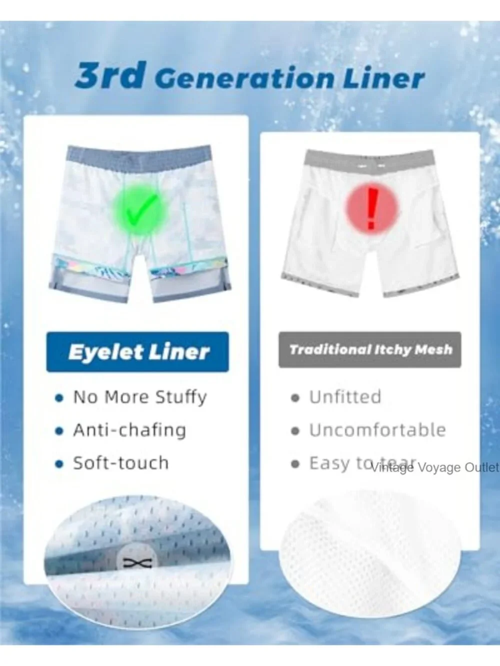 Men's Swim Trunks with Compression Liner Quick Dry 7